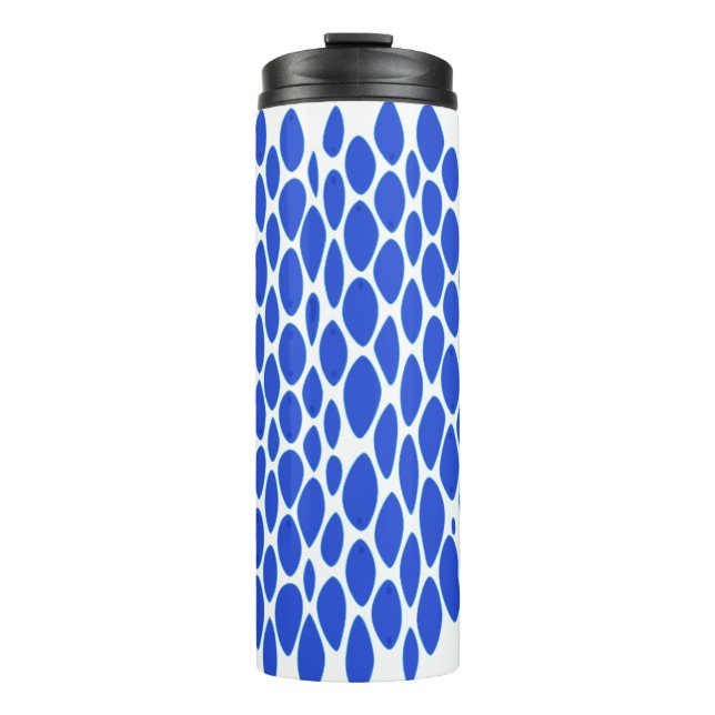 Termo Patrón de piel de pitón azul de lujo (Anverso)
