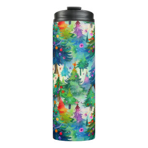 Termo patrón de pino de árbol de Navidad