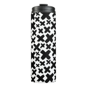 Termo Patrón de pintura negra