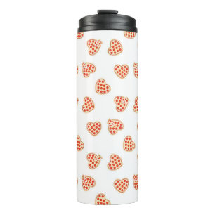 Termo Patrón de pizza de Pepperoni Heart