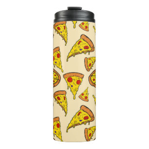 Termo Patrón de pizza de queso en fusión