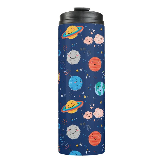 Termo Patrón de planeta sonriente (Anverso)