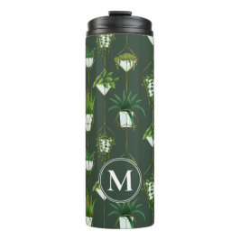 Termo Patrón de planta doméstica de colgar geométrica