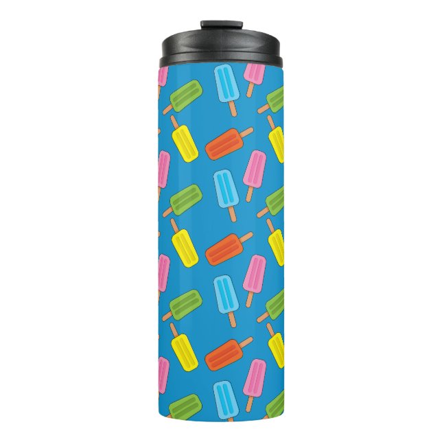 Termo Patrón de Popsicles Coloridos (Anverso)