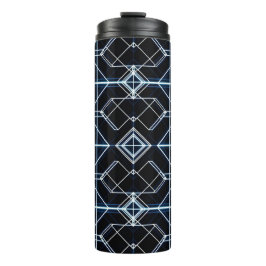 Termo Patrón de red neón futurista