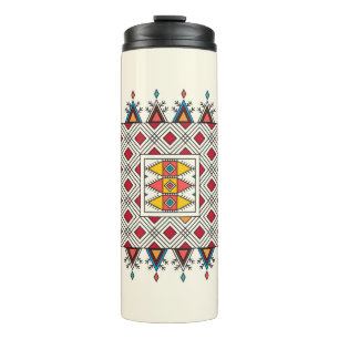 Termo Patrón de repetición geométrica decorativa inspira