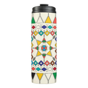 Termo Patrón de repetición geométrica decorativa inspira