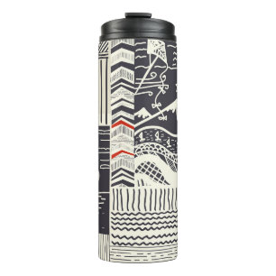 Termo Patrón de retazos impecable a partir de garabatos 