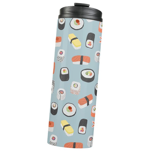 Termo Patrón de rollo Sushi Nigiri Maki (Japanese sushi food art thermal tumbler)