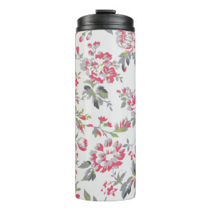 Termo Patrón de Rosas florales de Shabby Chic