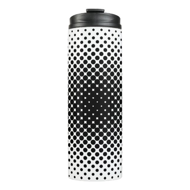 Termo Patrón de semitono punto moderno retro (Anverso)