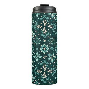 Termo Patrón de sinfonía floral