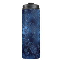 Patrón de sirena azul marino con brillo