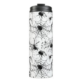 Termo Patrón de telaraña de Halloween