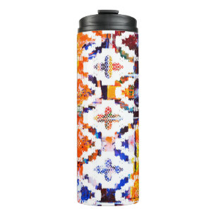 Termo Patrón de textura geométrica con efecto de acuarel