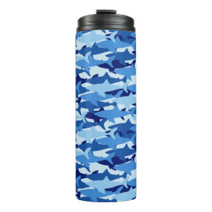 Termo Patrón de tiburón azul