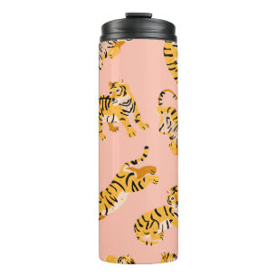 Termo Patrón de tigres sin soldadura