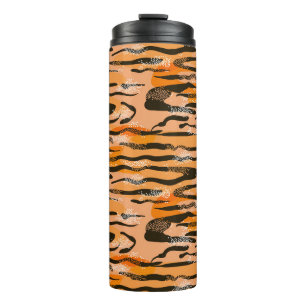Termo Patrón de tira de tigre de popa