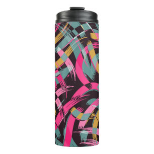 Termo Patrón de trazo de pincel artístico.