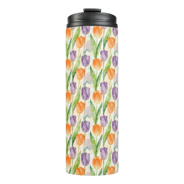 Termo Patrón de Tulipanes Coloridos (Anverso)