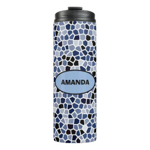 Termo Patrón de vidrio con manchas azules de GUAY person