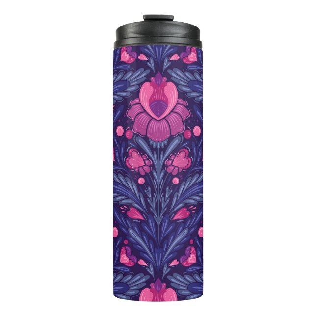 Termo Patrón decorativo con corazones (Anverso)