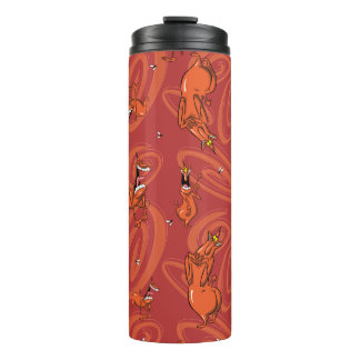 Termo Patrón del tipo rojo de vaca y pollo