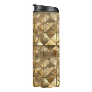 Termo Patrón Dorado Metálico