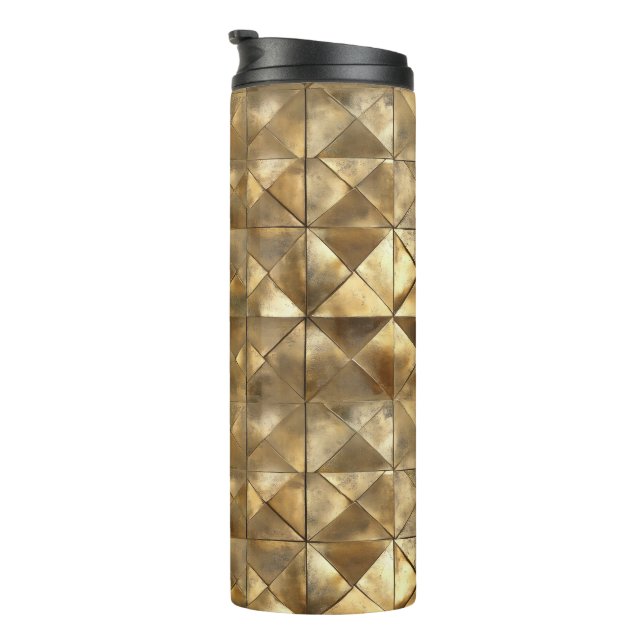 Termo Patrón Dorado Metálico (Rotado hacia la derecha)