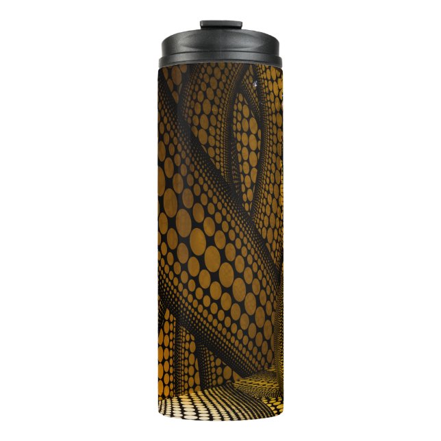 Termo Patrón dorado y amarillo (Anverso)