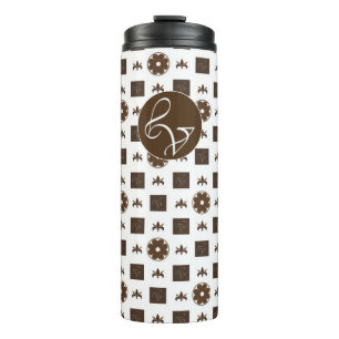 Termo Patrón elegante de cuadros