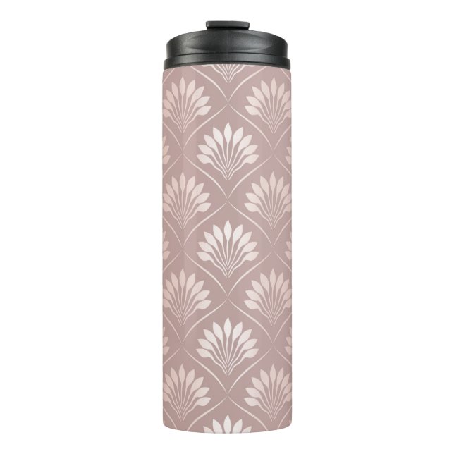 Termo Patrón elegante de entramado de oro de art deco (Anverso)