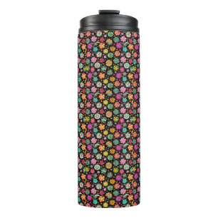 Termo Patrón elegante de flores de Boho Daisy