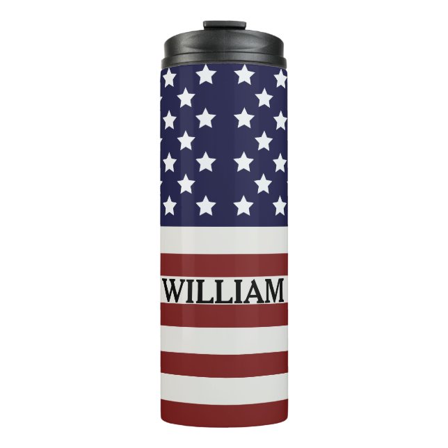 Termo Patrón estadounidense de bandera de Estados Unidos (Anverso)