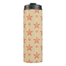 Termo Patrón estelar en el naranja de terracota gradient