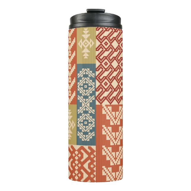 Termo Patrón étnico ornamental geométrico (Anverso)