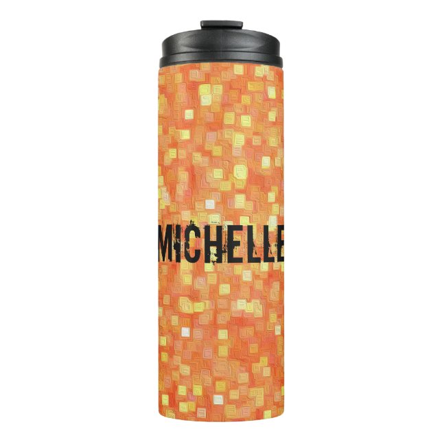 Termo Patrón exclusivo de estilo moderno personalizado (Anverso)