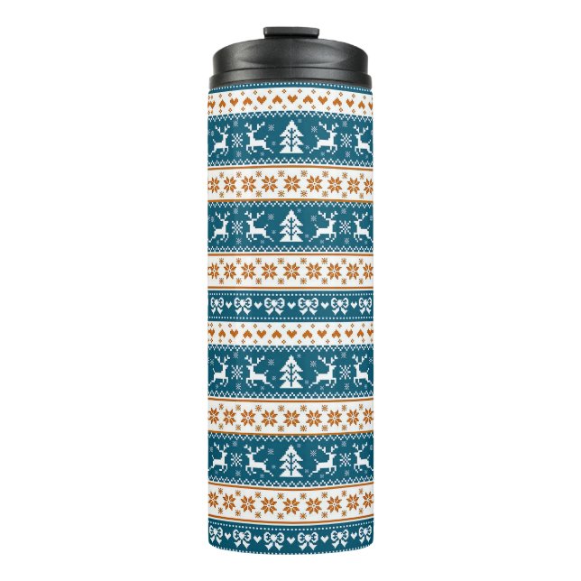 Termo patrón festivo de Navidad (Anverso)