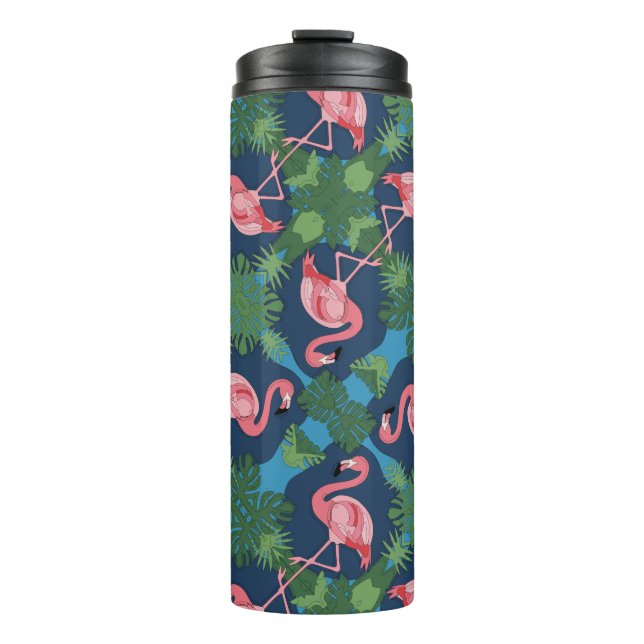 Termo Patrón Flamingo Rosa bonito (Anverso)
