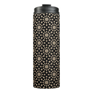 Termo Patrón Floral Boho de Golden Sun Retro