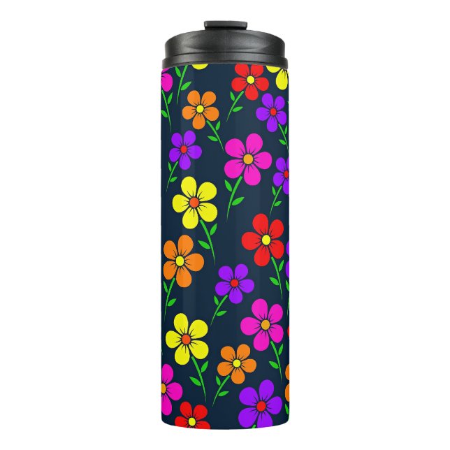 Termo Patrón floral colorido (Anverso)