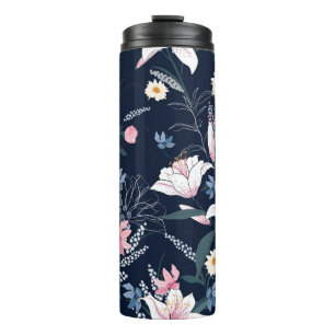 Termo Patrón floral de moda en los muchos tipos de flor