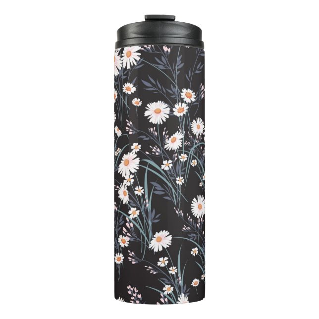 Termo Patrón floral de primavera sin soldadura con marea (Anverso)