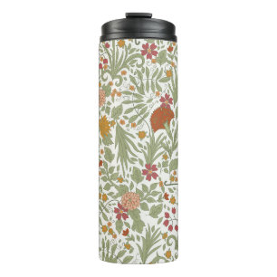 Termo Patrón floral elegante y caprichoso.