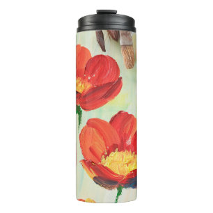 Termo Patrón floral en forma de abstracción. Designar