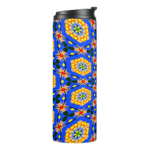 Termo Patrón floral estético