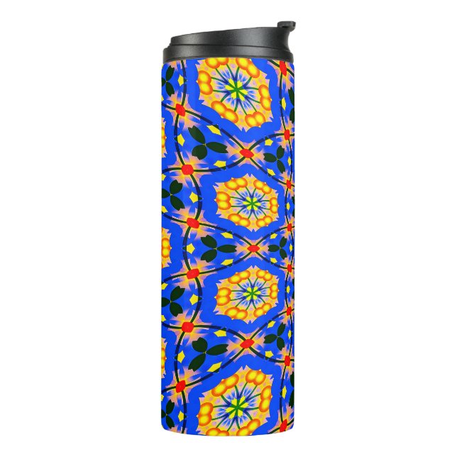 Termo Patrón floral estético (Rotado hacia la izquierda)