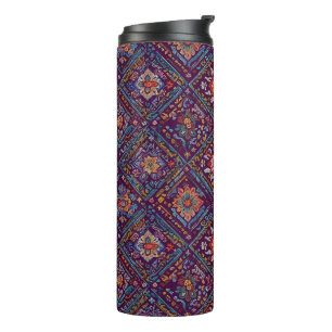 Termo Patrón floral mosaico kurdo