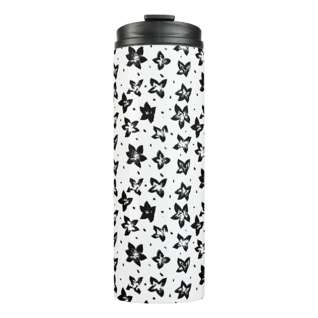 Termo Patrón floral reconstruido - Gótico acromático (Anverso)