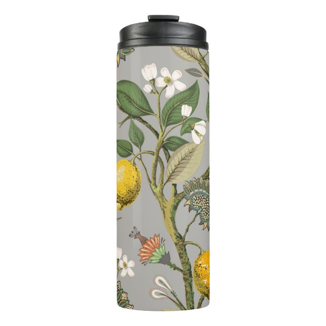 Termo Patrón floral sin fisuras. Papel de pared botánico (Anverso)